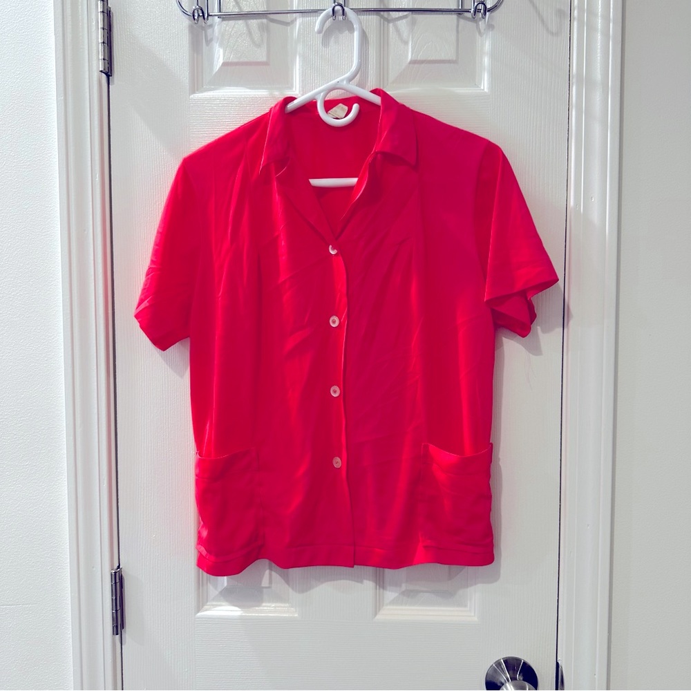 AMERICAN MAID size 36/Large Vintage 1950’s sheer button up